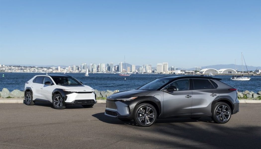 Toyota Announces Pricing for Its bZ4X Electric SUV