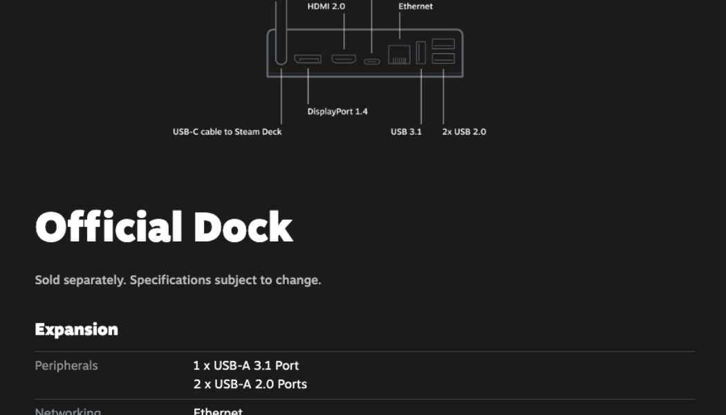 Valve upgrades its Steam Deck dock ahead of release, but we still don’t know how much it costs