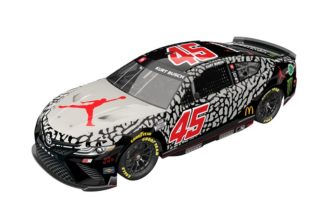 23XI Racing Gives Kurt Busch’s Car a Paint Job Inspired by the Air Jordan 3 “Black Cement”