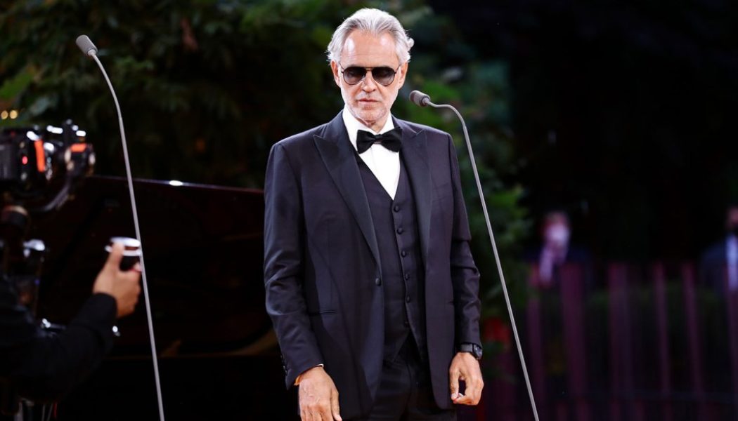 Andrea Bocelli Performs an Elvis Classic at Kourtney Kardashian & Travis Barker’s Italian Wedding