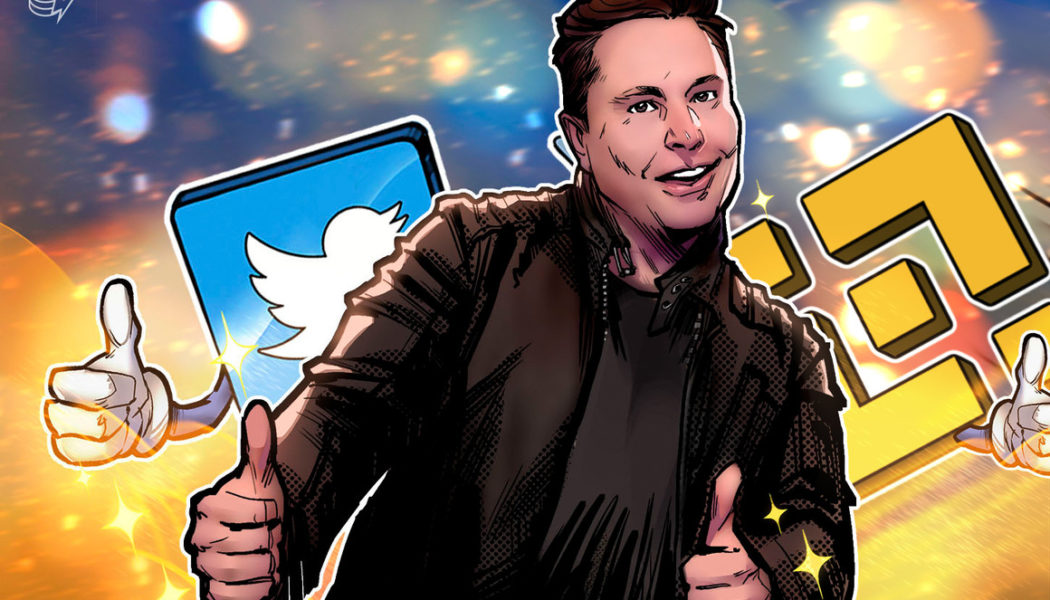 Binance commits $500M to co-invest in Twitter with Elon Musk