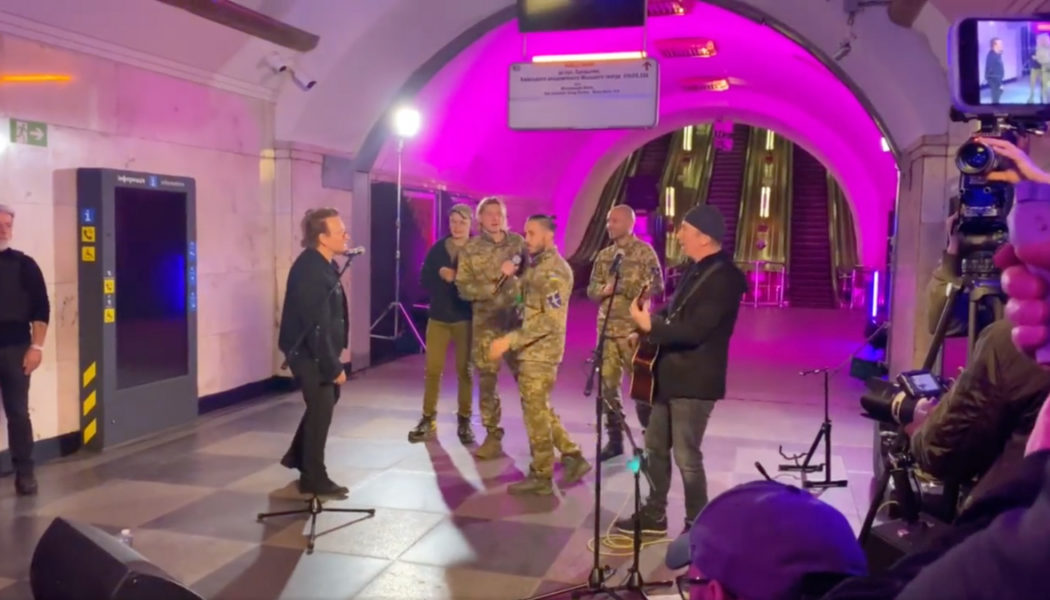 Bono and The Edge Surprise Ukrainian Soldiers with Concert in Bomb Shelter