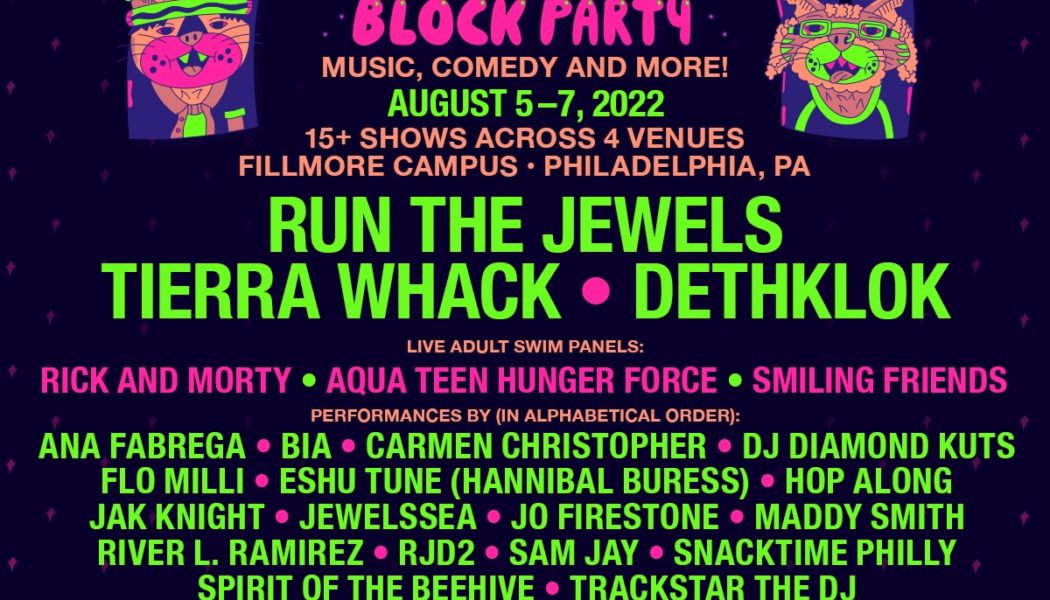 Dethklok and Run the Jewels Top the Bill for 2022 Adult Swim Festival Block Party