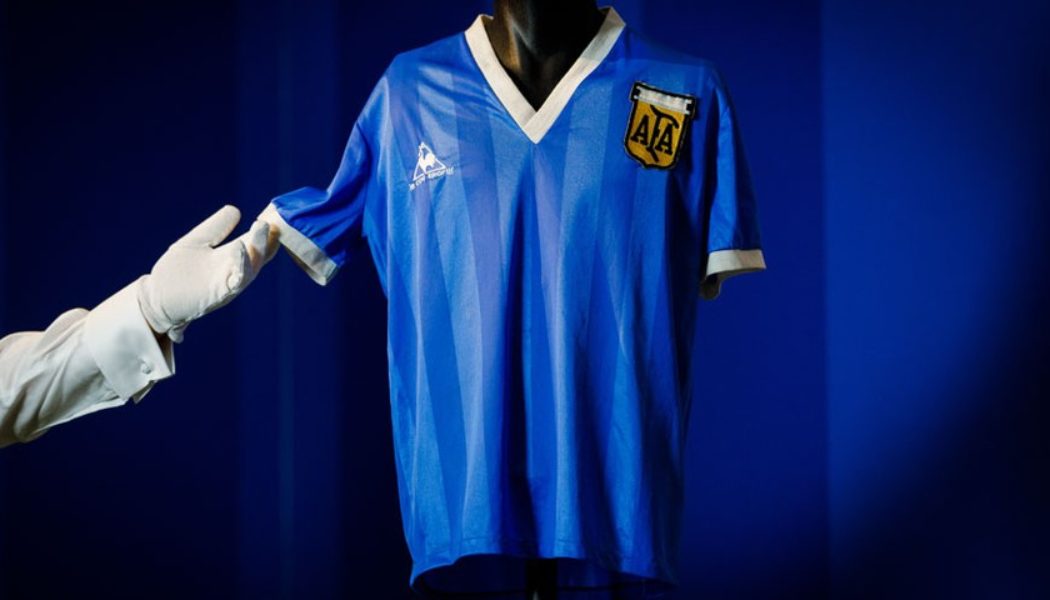 Diego Maradona’s “Hand of God” Jersey Sells for $9.28 Million USD