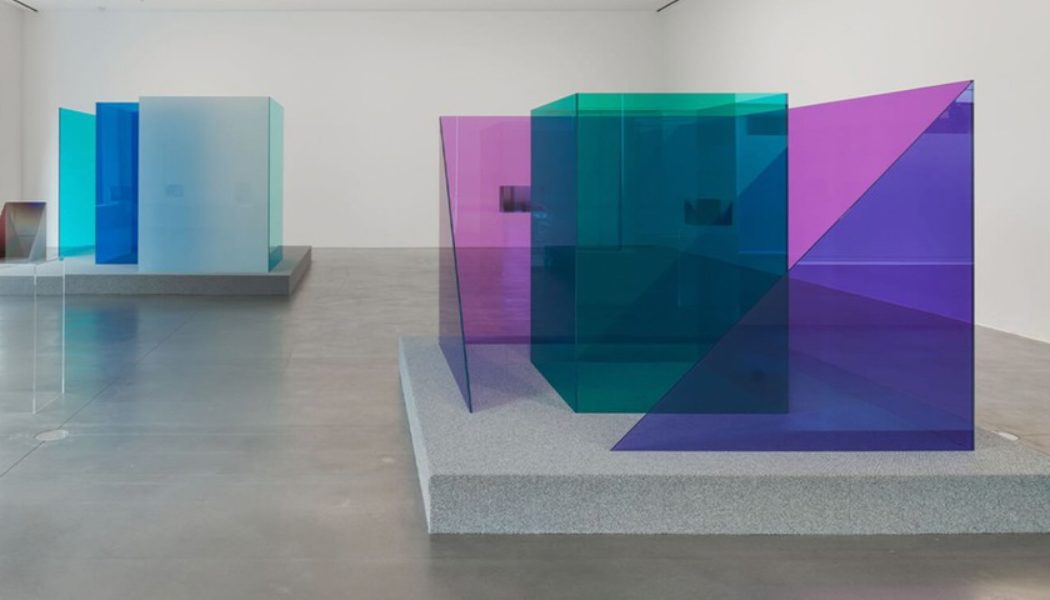 Larry Bell Presents a New Set of Glass Sculptures at Hauser & Wirth