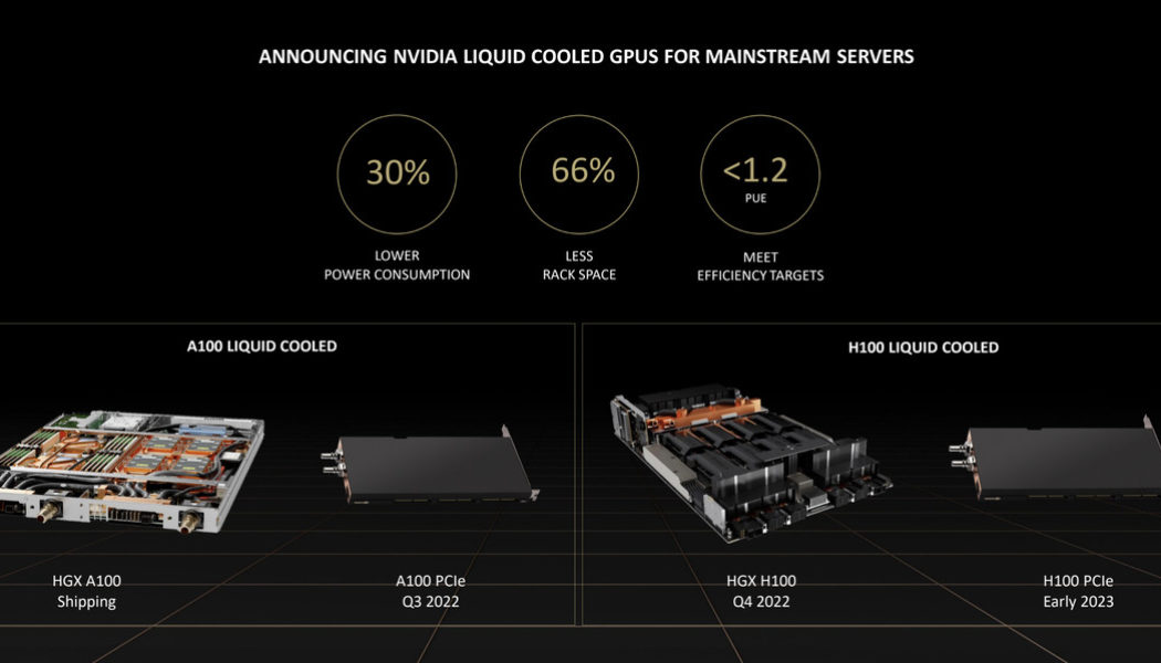 Nvidia turns to liquid cooling to reduce big tech’s energy use