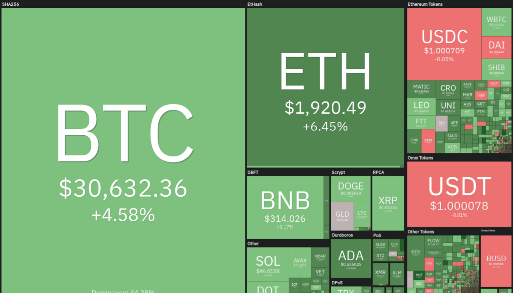 Price analysis 5/30: BTC, ETH, BNB, XRP, ADA, SOL, DOGE, DOT, AVAX, SHIB