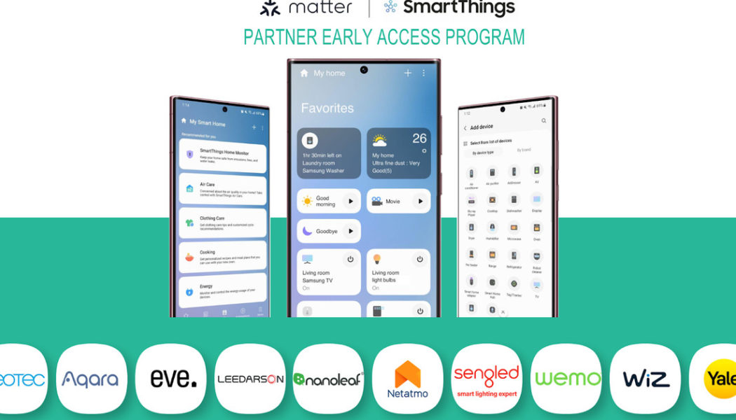 Samsung SmartThings begins testing Matter devices on its platform