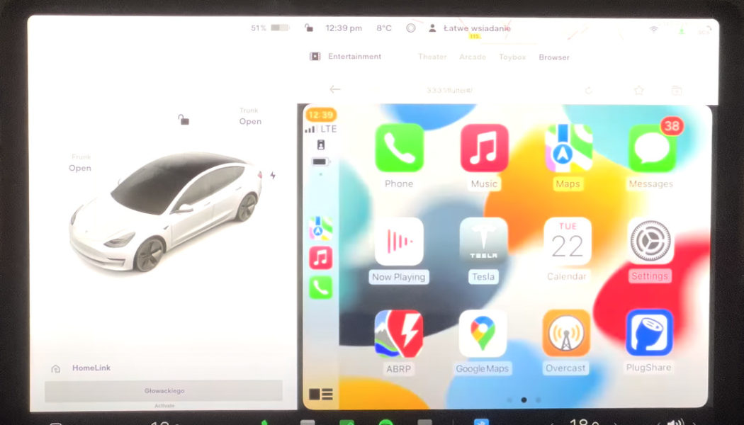 You can hack Apple CarPlay into a Tesla using — what else — Android