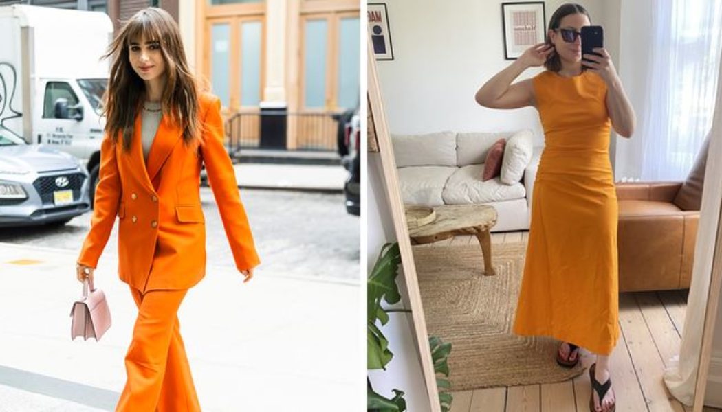 Aperol Spritz Dressing Is Having a Moment—Here’s How to Wear This Colour