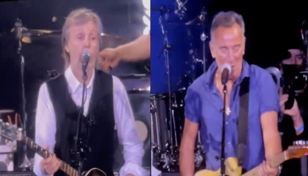 Bruce Springsteen Joins Paul McCartney for “Glory Days” and “I Wanna Be Your Man” in New Jersey: Watch