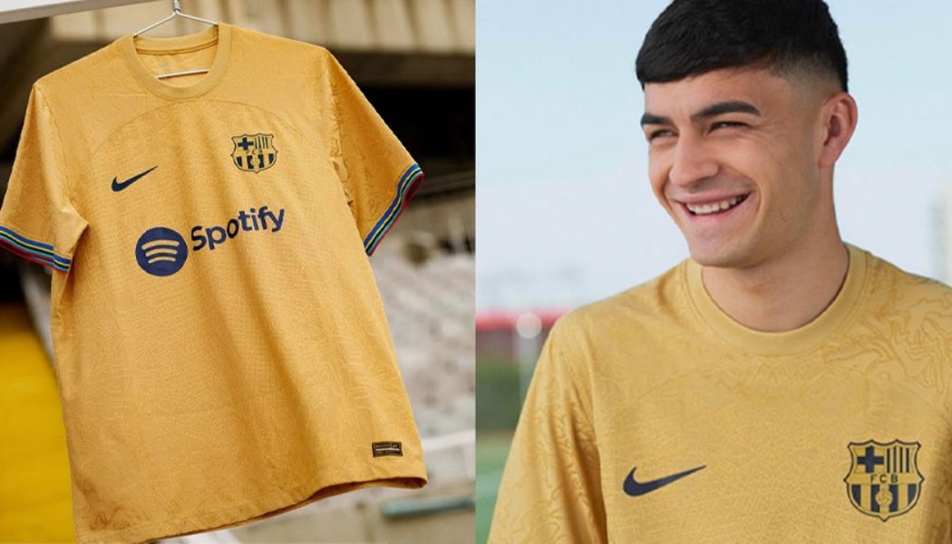 FC Barcelona’s 2022/23 Away Kit Arrives in Olympic Gold