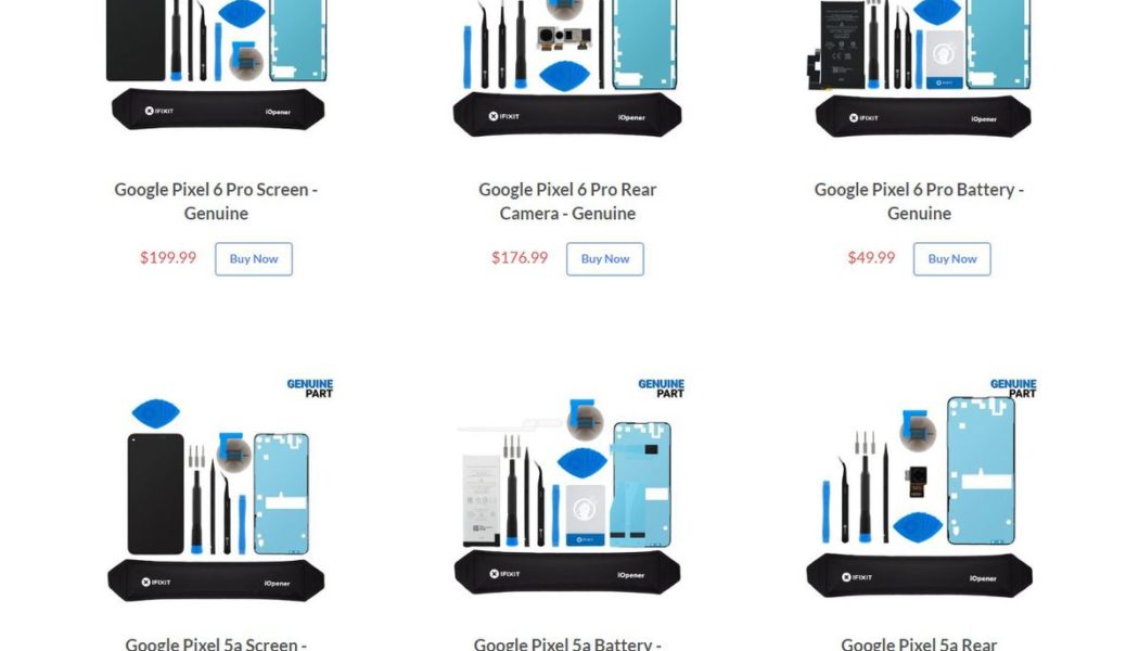 Now iFixit has genuine repair parts for Google Pixels, from the 2 to the 6 Pro