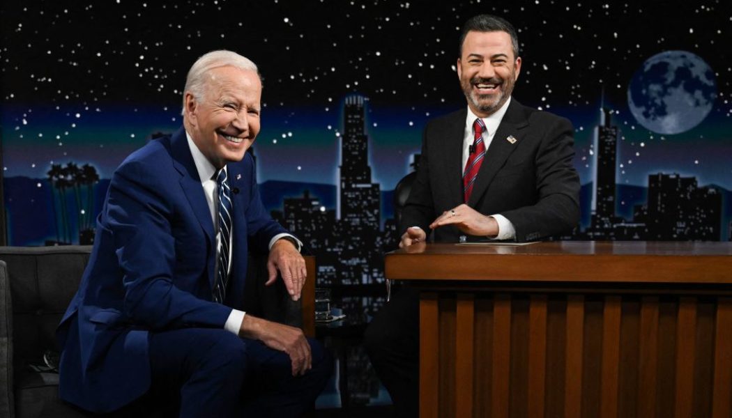 President Joe Biden Chops It Up With Jimmy Kimmel