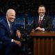 President Joe Biden Chops It Up With Jimmy Kimmel