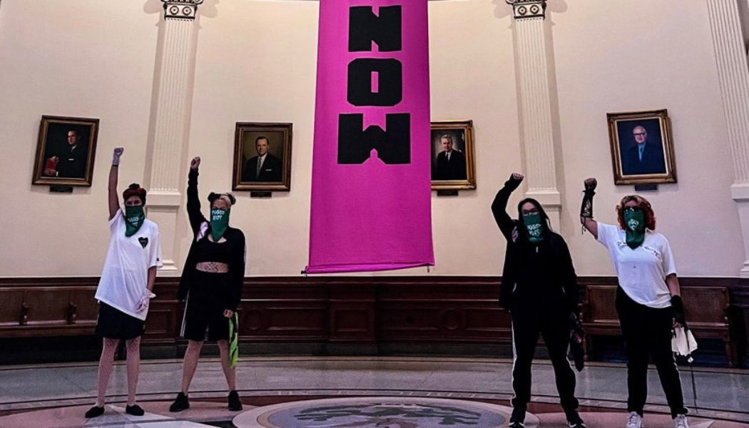 Pussy Riot Demand Abortion Rights at Texas State Capitol Demonstration