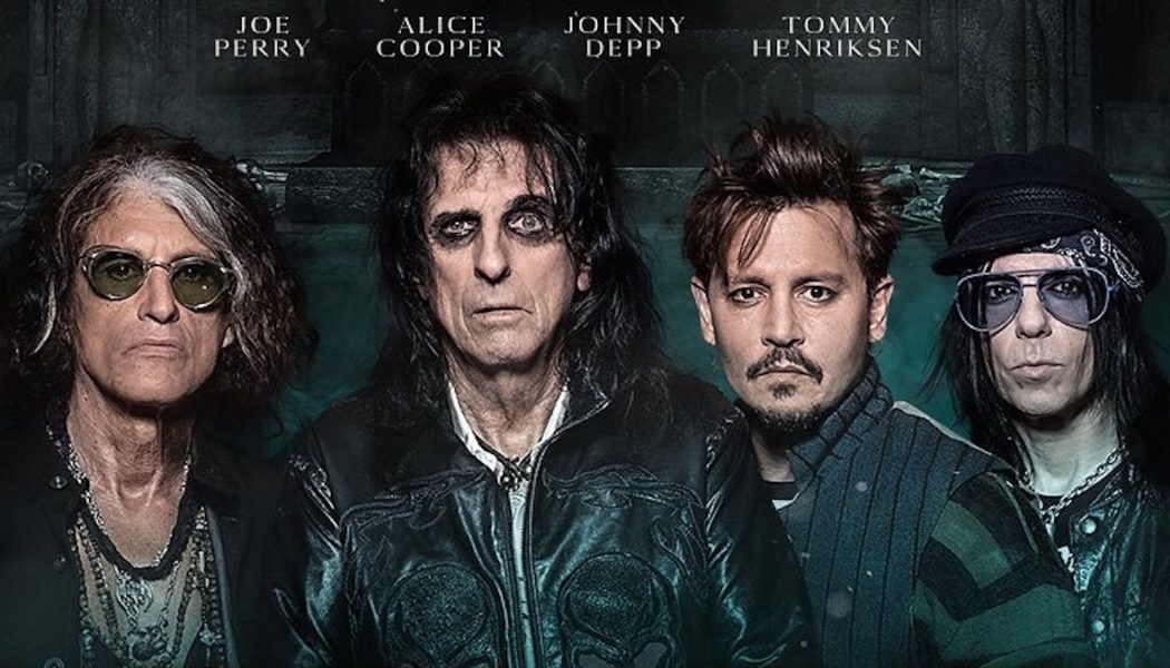 The Hollywood Vampires (Johnny Depp, Alice Cooper, Joe Perry) Reunite and Announce Tour