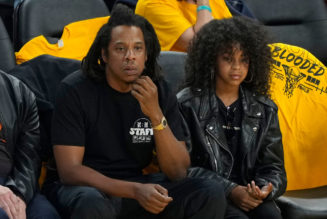 Twitter Absolutely Loved Seeing Blue Ivy Being Embarrassed By JAY-Z’s Courtside Hug & Kiss Moment