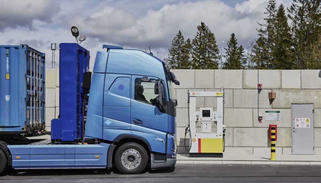 Volvo’s commercial truck group is testing out hydrogen fuel cell semis