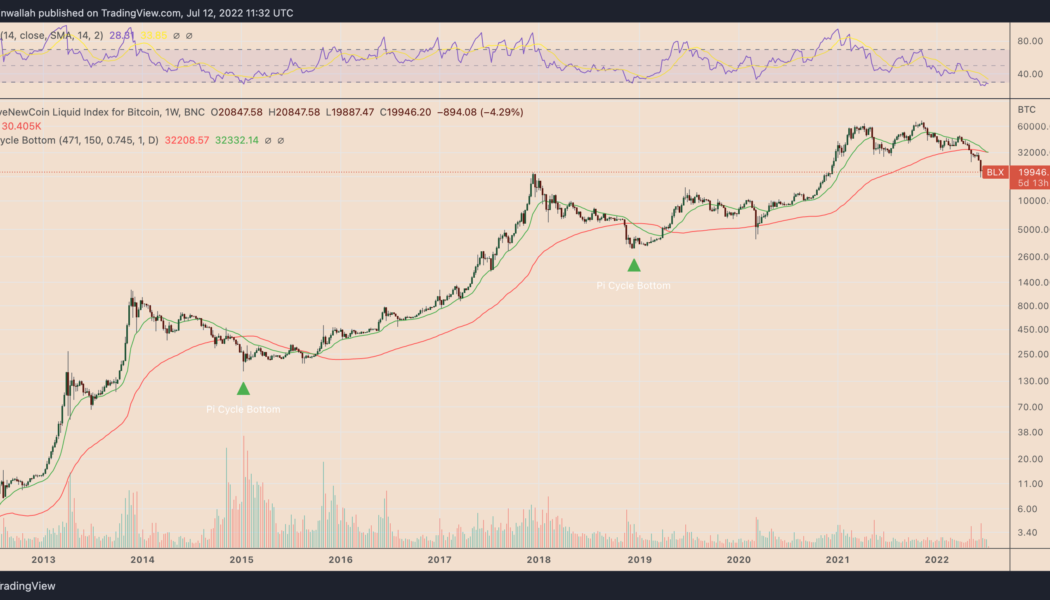 Bitcoin price indicator that marked 2015 and 2018 bottoms is flashing