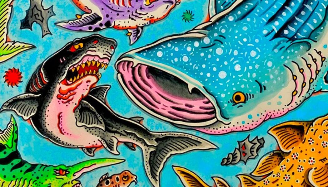 Henbo Henning Releases ‘SHARK WEEK’ Giclée Print