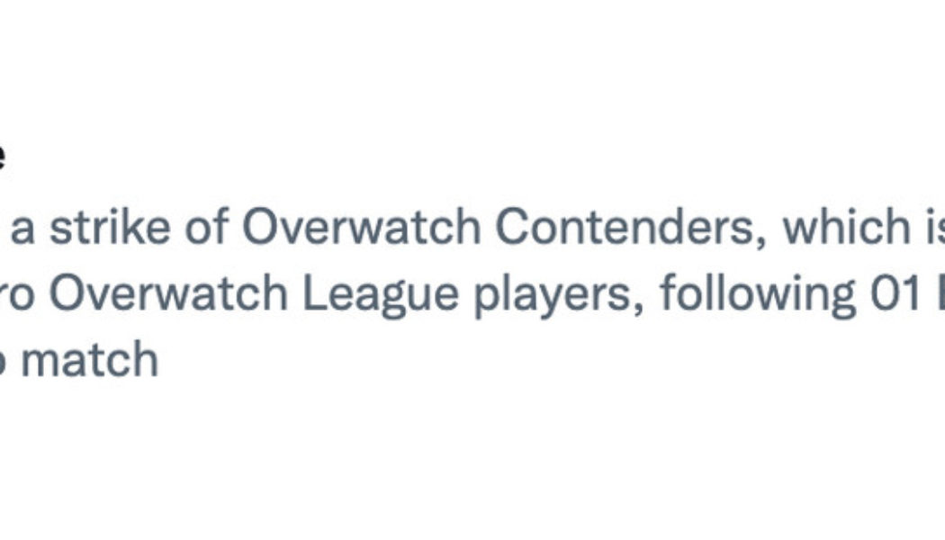 Overwatch Contenders teams ‘go on strike’ mid-broadcast