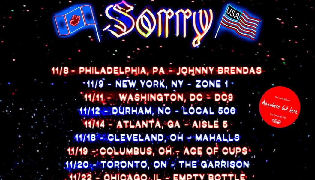 Sorry Announce Fall 2022 North American Tour