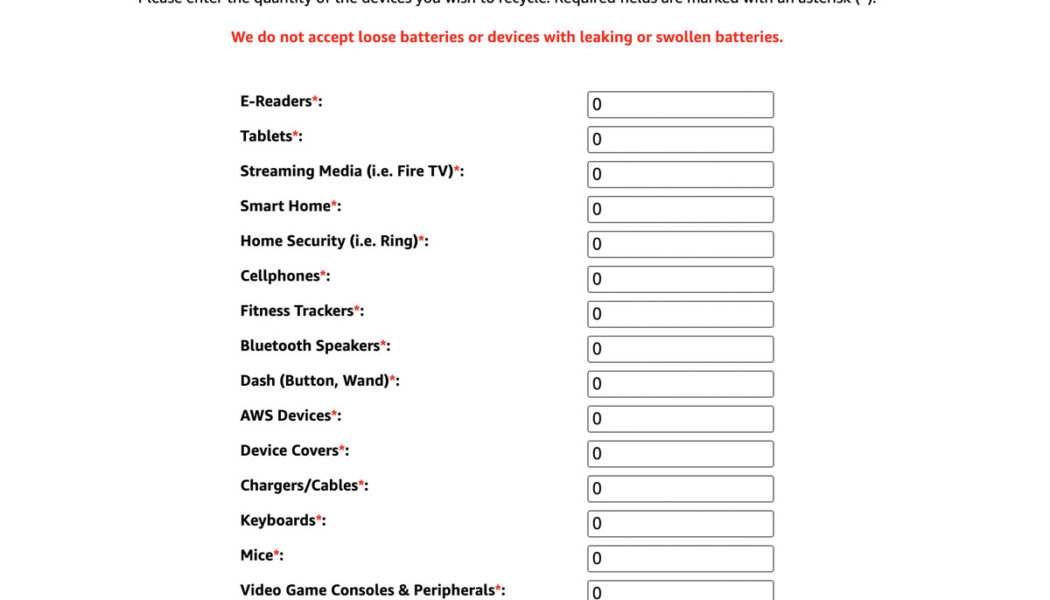 Today I learned Amazon will recycle small electronics for free