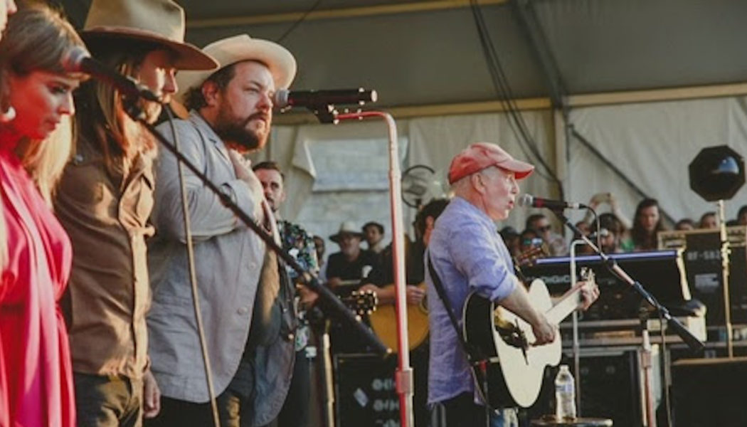 Watch Paul Simon Play Newport Folk Festival For First Time During Nathaniel Rateliff’s Set