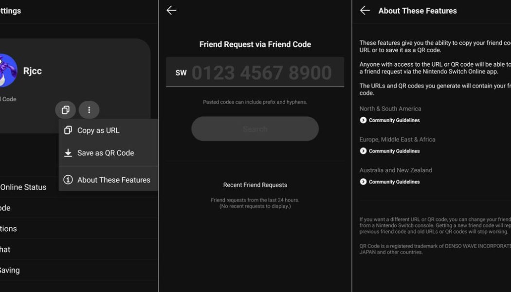 You can finally send friend requests from the Nintendo Switch Online app