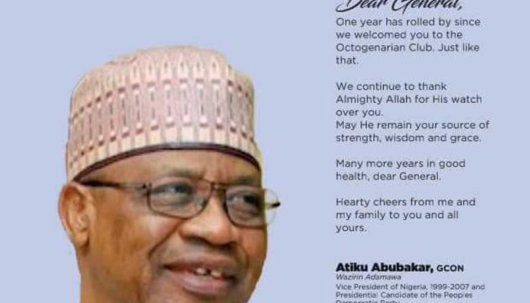 Atiku Abubakar great Ex-Head of State, Babanjida at 81yrs Birthday