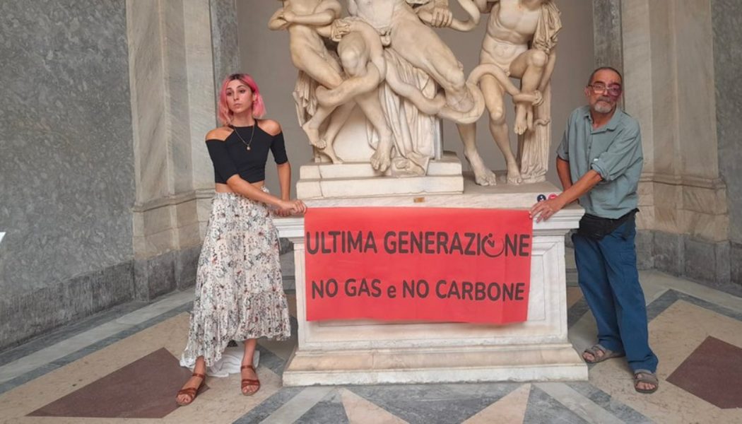 Climate Activists Glued Their Hands to a Statue at the Vatican