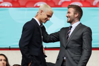 David Beckham Twins With Son Romeo in Matching Dior Co-Ords