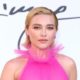 Florence Pugh Gives Barbiecore a Festival Makeover in Sheer Jumpsuit and Flower Crown