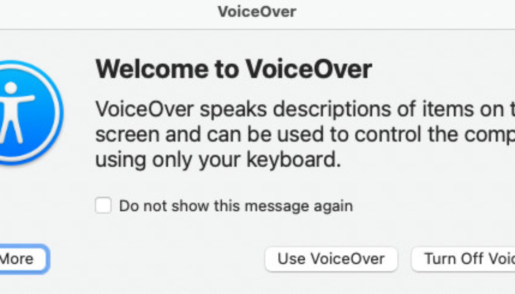 How to enable your Mac’s VoiceOver screen reader