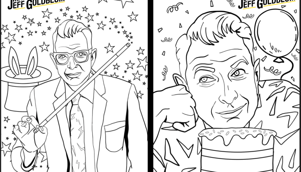 Jeff Goldblum Unveils The World According to Jeff Goldblum Coloring Book