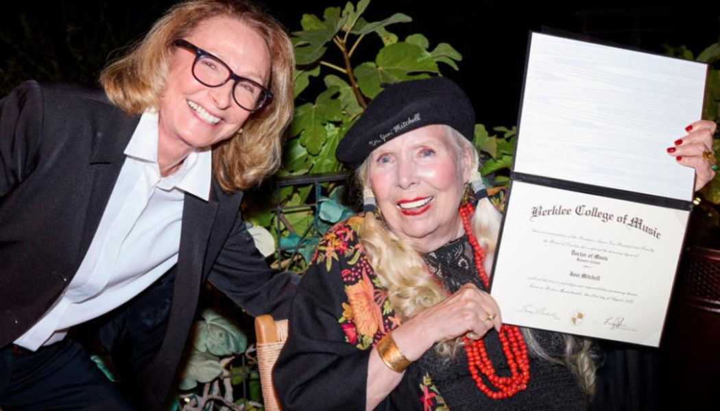 Joni Mitchell Receives Honorary Doctorate from Berklee: “My Mother Would Be Really Proud”