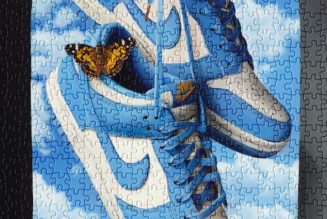 Kathy Ager Pays Homage to the Nike Dunk Low “University Blue” in New Puzzle