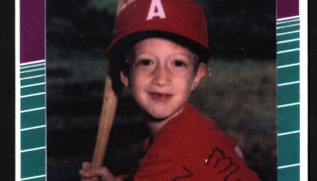 Mark Zuckerberg is minting an NFT of his Little League baseball card for some reason