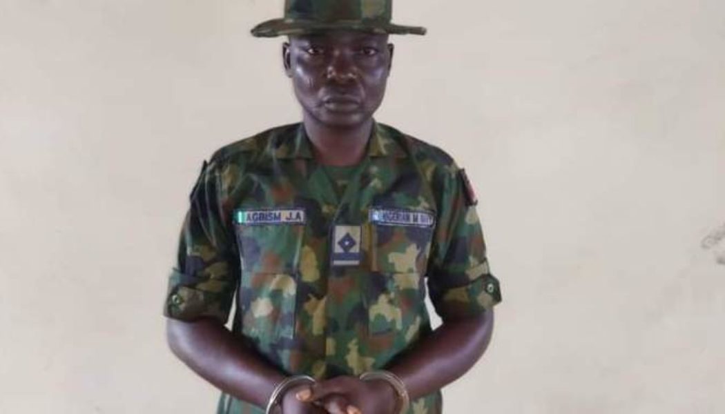 PHOTOS: Solders Arrest Fake Naval Officer In Nasarawa