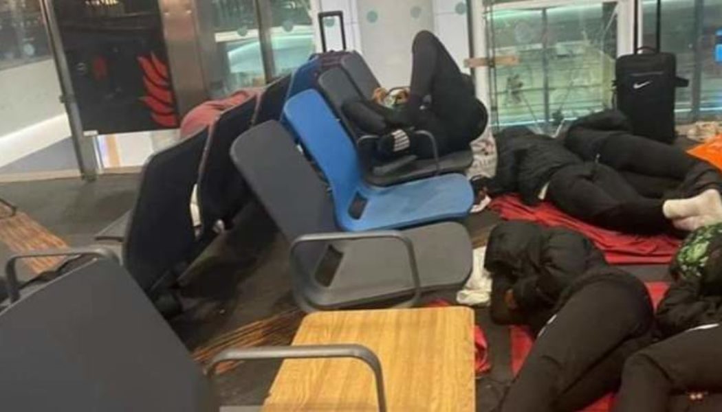 PHOTOS: Super Falconets stranded at Turkish Airport