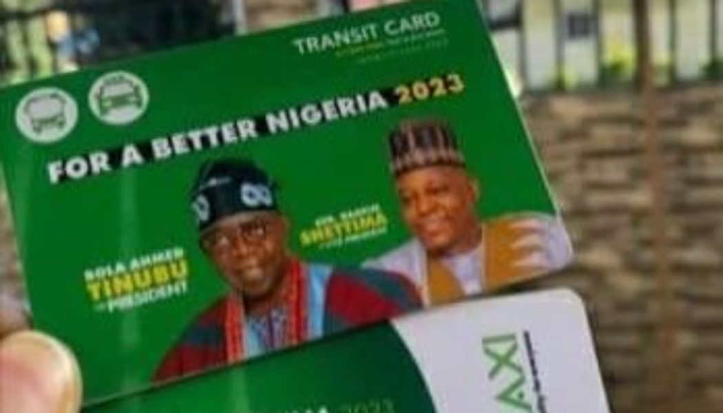 2023: Tinubu-Shettima Launches Nairaxi Transit Card For Free Transport