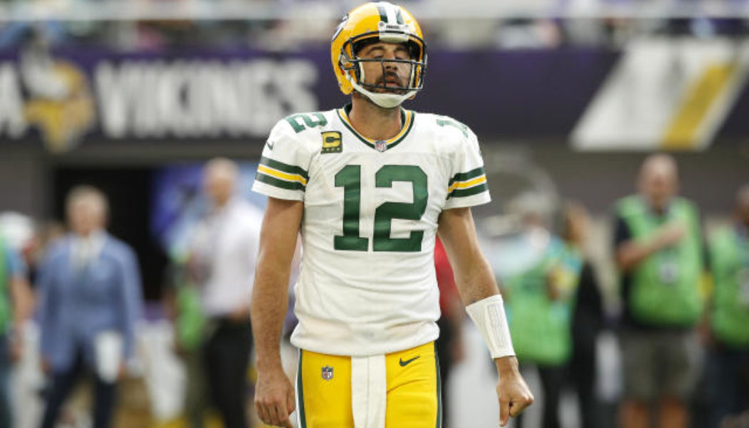 Aaron Rodgers and the Packers Have a Rough Game One Against Minnesota Vikings