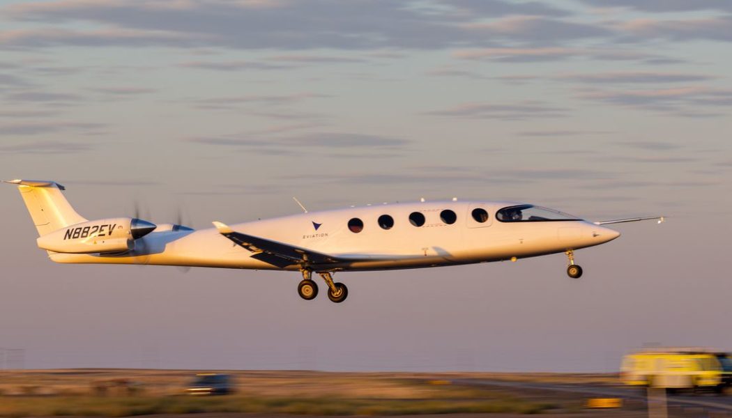 An all-electric passenger plane completed its first test flight