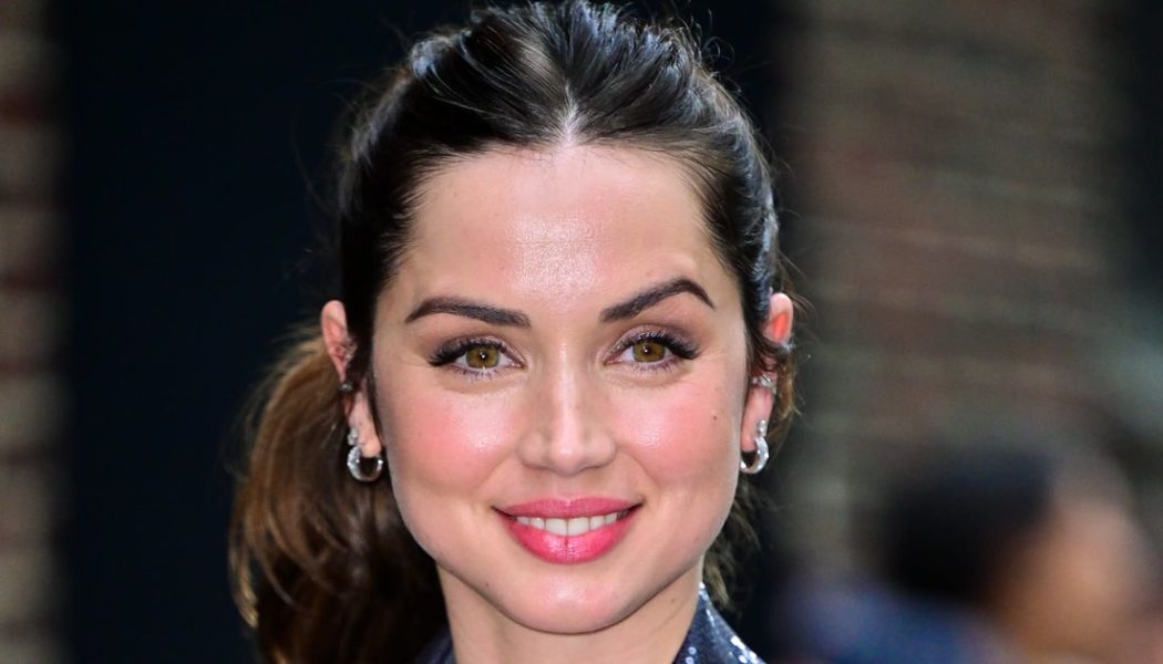 Ana de Armas Is Prepared For Sequin Season in a Sparkling 3-Piece Suit