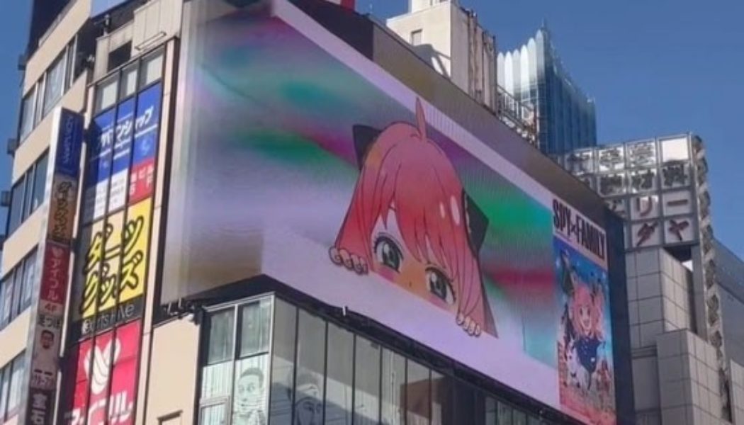 Anya from ‘Spy x Family’ Appears on Massive 3D Billboard in Shinjuku