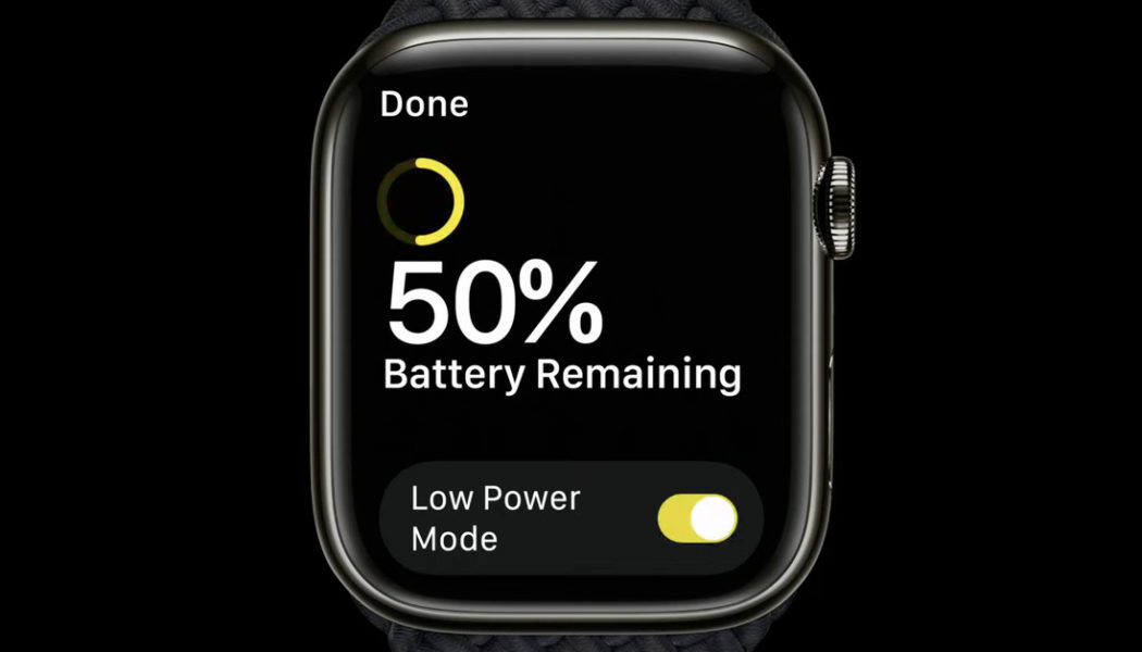 Apple’s low power mode isn’t just for the new watches