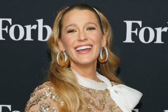 Blake Lively Just Debuted Her Baby Bump in a Micro Mini and 6-Inch Platforms