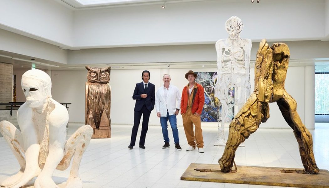 Brad Pitt Makes Art Debut Alongside Nick Cave and Thomas Houseago