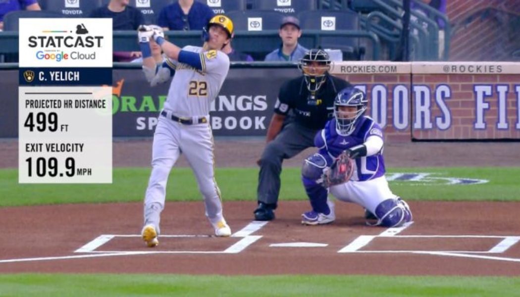 Christian Yelich hits 499-yard home run despite Brewers loss